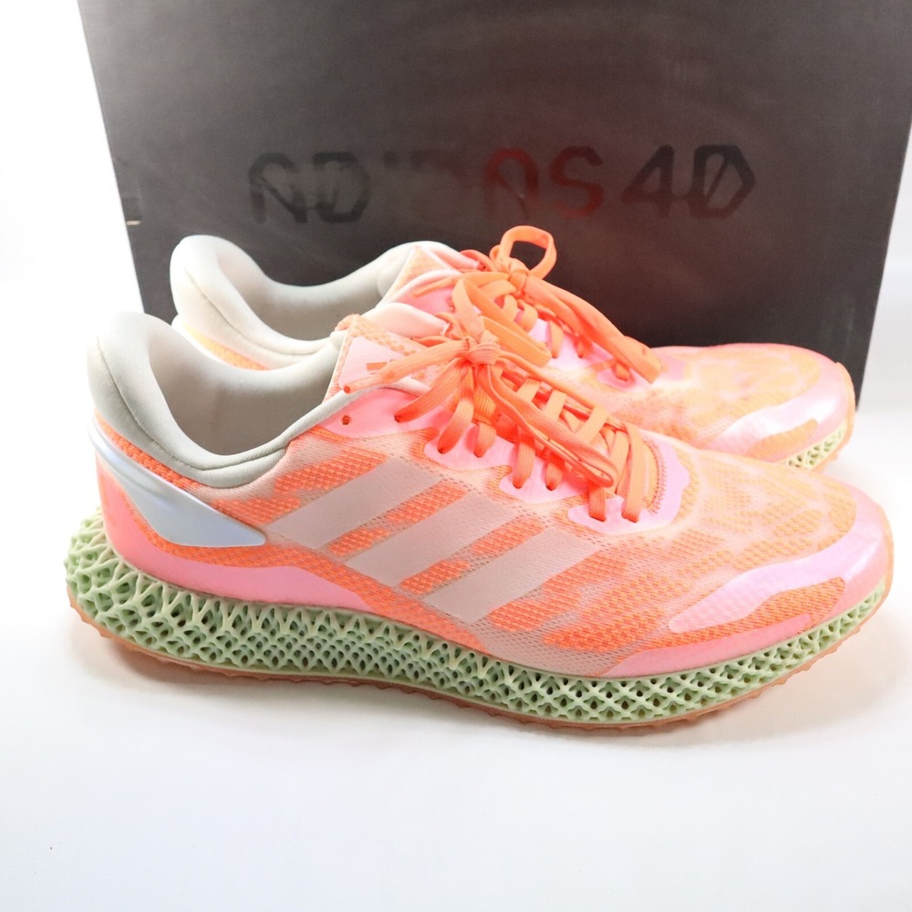 Adidas 4D Run‎ 1.0 Running Shoes Color Coral Pink/Mint FW6838 Men's Sz 10.5